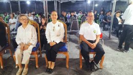 ร่วมฟังสวดพระธรรมเทศนา 1 กัณฑ์และสวดพระอภิธรรม ในงานบำเพ็ญกุศลพระราชทานเพลิงศพ พระครูโสภิต ศีลสังวร