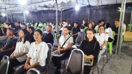 ร่วมฟังสวดพระธรรมเทศนา 1 กัณฑ์และสวดพระอภิธรรม ในงานบำเพ็ญกุศลพระราชทานเพลิงศพ พระครูโสภิต ศีลสังวร