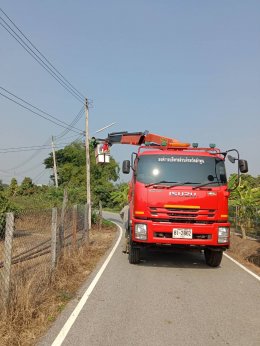 ดำเนินการแก้ไขไฟฟ้าสาธารณะจุดที่มีความเสี่ยงอันตราย และจุดที่มีความยากลำบากต่อการปฎิบัติงาน