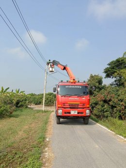 ดำเนินการแก้ไขไฟฟ้าสาธารณะจุดที่มีความเสี่ยงอันตราย และจุดที่มีความยากลำบากต่อการปฎิบัติงาน