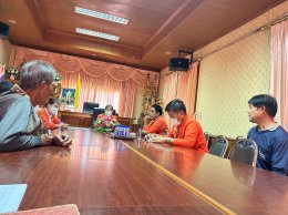 เข้าร่วมประชุมปรึกษาหารือแนวทางการบริหารจัดการสถานีสูบน้ำด้วยพลังไฟฟ้า หมู่ที่ 2 บ้านสันมะกรูด
