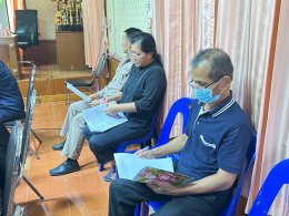 เข้าร่วมการประชุมเพื่อเตรียมงานวันเด็กแห่งชาติและการแข่งขันกีฬาเพื่อเชื่อมความสามัคคีและต้านยาเสพติด