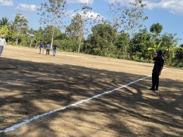 ดำเนินการควบคุมดูแลการจัดสนามกีฬาเทศบาล เพื่อเตรียมการแข่งขันกีฬาเชื่อมความสามัคคีต้านยาเสพติด เทศบาลตำบลท่าเชียงทอง