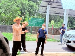 ลงสำรวจพื้นที่ในการก่อสร้างโครงการฯ ในพื้นที่ที่รับผิดชอบเขตเทศบาลตำบลท่าเชียงทอง