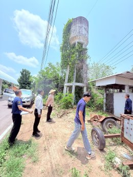 ลงสำรวจพื้นที่ในการก่อสร้างโครงการฯ ในพื้นที่ที่รับผิดชอบเขตเทศบาลตำบลท่าเชียงทอง