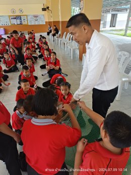 เป็นวิทยากรให้ความรู้แก่ผู้เข้ารับการอบรมโครงการคัดแยกขยะเพื่อโรงเรียนสะอาดปราศจากโรคภัย ประจำปีงบประมาณ 2569