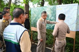 ลงพื้นที่ตรวจการดำเนินการกำจัดวัชพืชในลำน้ำแม่ทาเพื่อเตรียมความพร้อมป้องกันการเกิดอุทกภัย