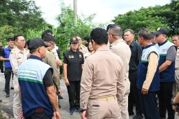 ลงพื้นที่ตรวจการดำเนินการกำจัดวัชพืชในลำน้ำแม่ทาเพื่อเตรียมความพร้อมป้องกันการเกิดอุทกภัย