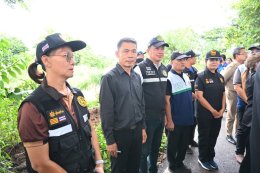 ลงพื้นที่ตรวจการดำเนินการกำจัดวัชพืชในลำน้ำแม่ทาเพื่อเตรียมความพร้อมป้องกันการเกิดอุทกภัย
