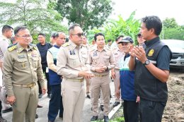 ลงพื้นที่ตรวจการดำเนินการกำจัดวัชพืชในลำน้ำแม่ทาเพื่อเตรียมความพร้อมป้องกันการเกิดอุทกภัย