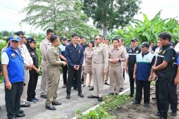ลงพื้นที่ตรวจการดำเนินการกำจัดวัชพืชในลำน้ำแม่ทาเพื่อเตรียมความพร้อมป้องกันการเกิดอุทกภัย