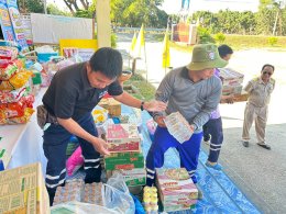 ส่งมอบสิ่งของอุปโภค-บริโภคที่จำเป็น เพื่อเป็นขวัญและกำลังใจให้แก่กำลังพลที่ปฏิบัติหน้าที่ ณ สนามชายแดนไทย - กัมพูชา