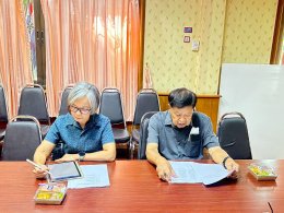 ประชุมคณะกรรมการศูนย์พัฒนาคุณภาพชีวิตผู้สูงอายุและผู้พิการเทศบาลตำบลท่าเชียงทอง