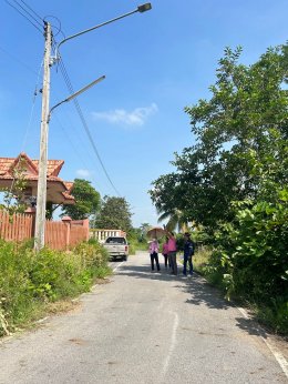 ลงพื้นที่สำรวจโครงการขยายเขตไฟฟ้าสาธารณะ