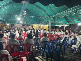 ร่วมกิจกรรมตามโครงการอบรมคุณธรรมจริยธรรมแก่เด็กและเยาวชน ประชาชน หลักสูตรธรรมะพัฒนาคน