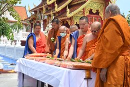 เข้าร่วมงานสรงน้ำดำหัวกู่ครูบา อดีตเจ้าอาวาสวัดสันมะโก หลวงปู่ครูบาอินต๊ะ,หลวงปู่ครูบาสุวรรณ ท่านพระครูโสภิตศีลสังวร