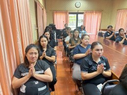 เข้าร่วมพิธีเจริญพระพุทธมนต์ และบำเพ็ญจิตตภาวนา