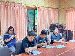 ร่วมประชุมชี้แจงการจัดสถานที่การรับใบประกาศนียบัตร โครงการพัฒนาศักยภาพผู้สูงอายุ