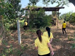 ลงพื้นที่ตรวจสอบบ้านพักพนักงานดูแลสถานีสูบน้ำ จากเหตุได้รับแจ้งมีการลักขโมยสิ่งของสถานีสูบน้ำ หมู่ที่ 2 บ้านสันมะกรูด