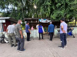 ร่วมลงพื้นที่สำรวจความเสียหายและเยี่ยมผู้ได้รับผลกระทบจากลำน้ำทาไหลกัดเซาะกำแพงบ้านเรือนราษฎร