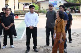 ลงพื้นที่ตรวจเยี่ยม การก่อสร้าง อาคารศูนย์พัฒนาคุณภาพชีวีตและส่งเสริมผู้สูงอายุ เทศบาลตำบลท่าเชียงทอง