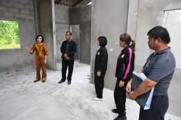 ลงพื้นที่ตรวจเยี่ยม การก่อสร้าง อาคารศูนย์พัฒนาคุณภาพชีวีตและส่งเสริมผู้สูงอายุ เทศบาลตำบลท่าเชียงทอง