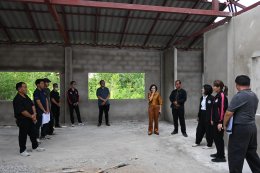 ลงพื้นที่ตรวจเยี่ยม การก่อสร้าง อาคารศูนย์พัฒนาคุณภาพชีวีตและส่งเสริมผู้สูงอายุ เทศบาลตำบลท่าเชียงทอง