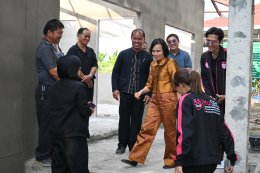ลงพื้นที่ตรวจเยี่ยม การก่อสร้าง อาคารศูนย์พัฒนาคุณภาพชีวีตและส่งเสริมผู้สูงอายุ เทศบาลตำบลท่าเชียงทอง