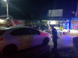 ตรวจเยี่ยมด่านหมู่บ้านทั้ง 4 หมู่บ้านในเขตเทศบาลตำบลท่าเชียงทอง