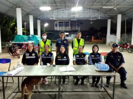 ตรวจเยี่ยมด่านหมู่บ้านทั้ง 4 หมู่บ้านในเขตเทศบาลตำบลท่าเชียงทอง