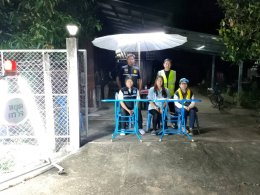 ตรวจเยี่ยมด่านหมู่บ้านทั้ง 4 หมู่บ้านในเขตเทศบาลตำบลท่าเชียงทอง