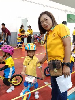 เข้าร่วมการแข่งขันจักรยานขาไถ (Balance Bike) เฉลิมพระเกียรติ พระบาทสมเด็จพระเจ้าอยู่หัว เนื่องในโอกาสพระราชพิธีมหามงคลเฉลิมพระชนม์พรรษา 6 รอบ 28 กรกฎาคม 2567