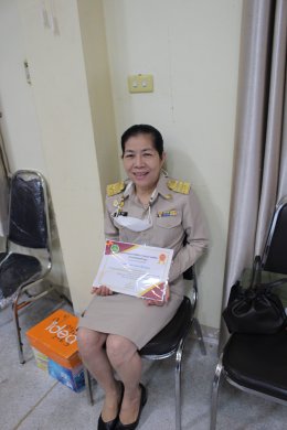 รับมอบเกียรติบัตรประกาศเกียรติคุณโครงการรณรงค์งดเหล้าเข้าพรรษา มหามงคล