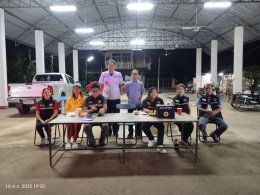 ลงพื้นที่ตรวจเยี่ยมด่านชุมชนทั้ง 4 หมู่บ้านในการป้องกันและลดอุบัติเหตุทางถนนในช่วงเทศกาลสงกรานต์ 