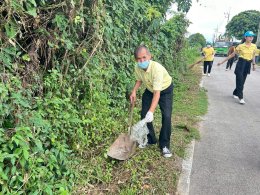 จัด"กิจกรรมปรับปรุงภูมิทัศน์ ตัดกิ่งไม้ที่บดบังทัศนะวิสัย จุดเสี่ยงอุบัติเหตุ ในเขตพื้นที่เทศบาลตำบลท่าเชียงทอง"