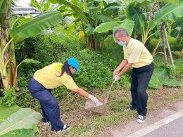 จัด"กิจกรรมปรับปรุงภูมิทัศน์ ตัดกิ่งไม้ที่บดบังทัศนะวิสัย จุดเสี่ยงอุบัติเหตุ ในเขตพื้นที่เทศบาลตำบลท่าเชียงทอง"