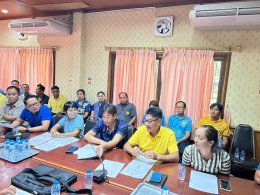 เข้าร่วมประชุมประชาคมระดับตำบลเพื่อตรวจสอบและรับรองข้อมูลผู้ประสบอุทกภัยในช่วงฤดูฝนปี 2568
