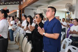 ร่วมงานบวงสรวง งานประเพณีใส่ขันดอกไม้บูชาอินทขิล เสาหลักเมืองป่าซาง