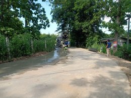 ลงพื้นที่ตรวจหน้างานโครงการซ่อมแซมขยายไหล่ทางโค้งฉายาวิจิตร หมู่ที่ 1 บ้านป่าซางน้อย - หัวฝาย