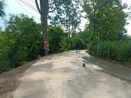 ลงพื้นที่ตรวจหน้างานโครงการซ่อมแซมขยายไหล่ทางโค้งฉายาวิจิตร หมู่ที่ 1 บ้านป่าซางน้อย - หัวฝาย