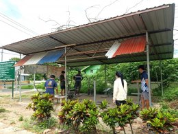 ลงพื้นที่ออกสำรวจโครงการปรับปรุงซ่อมแซม อาคารฮ่มขะจาว ซ่อมแซมหลังคากันสาดจุดออกกำลังกาย หมู่ที่ 9