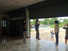 ลงพื้นที่ออกสำรวจโครงการปรับปรุงซ่อมแซม อาคารฮ่มขะจาว ซ่อมแซมหลังคากันสาดจุดออกกำลังกาย หมู่ที่ 9