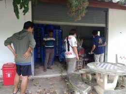 ลงพื้นที่ออกสำรวจโครงการปรับปรุงซ่อมแซมอาคารจัดเก็บอุปกรณ์ภายในหมู่บ้าน หมู่ที่ 9