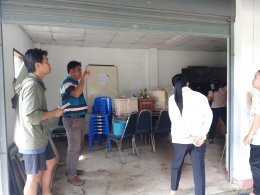 ลงพื้นที่ออกสำรวจโครงการปรับปรุงซ่อมแซมอาคารจัดเก็บอุปกรณ์ภายในหมู่บ้าน หมู่ที่ 9