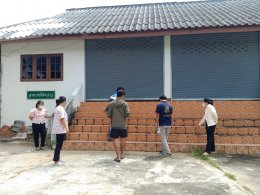 ลงพื้นที่ออกสำรวจโครงการปรับปรุงซ่อมแซม อาคารฮ่มขะจาว ซ่อมแซมหลังคากันสาดจุดออกกำลังกาย หมู่ที่ 9