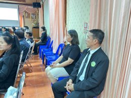 ร่วมต้อนรับและร่วมรับฟังการประเมินชมรมผู้สูงอายุเข้มแข็ง โดยได้รับการประเมินจาก คณะกรรมการประเมินชมรมผู้สูงอายุเข้มแข็ง