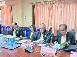 ร่วมต้อนรับและร่วมรับฟังการประเมินชมรมผู้สูงอายุเข้มแข็ง โดยได้รับการประเมินจาก คณะกรรมการประเมินชมรมผู้สูงอายุเข้มแข็ง