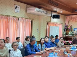 ร่วมให้การต้อนรับคณะจากองค์การบริหารส่วนตำบลเหล่ายาวเดินทางมาส่งข้าราชการโอน (ย้าย) ราย นางสาวทิพวรรณ พุทธปวน ตำแหน่ง นักวิเคราะห์นโยบายและแผน