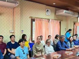 ร่วมให้การต้อนรับคณะจากองค์การบริหารส่วนตำบลเหล่ายาวเดินทางมาส่งข้าราชการโอน (ย้าย) ราย นางสาวทิพวรรณ พุทธปวน ตำแหน่ง นักวิเคราะห์นโยบายและแผน