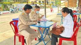 ภาพบรรยากาศวันแรกของการเปิดรับสมัครรับเลือกตั้งสมาชิกสภาเทศบาลและนายกเทศมนตรีตำบลท่าเชียงทอง